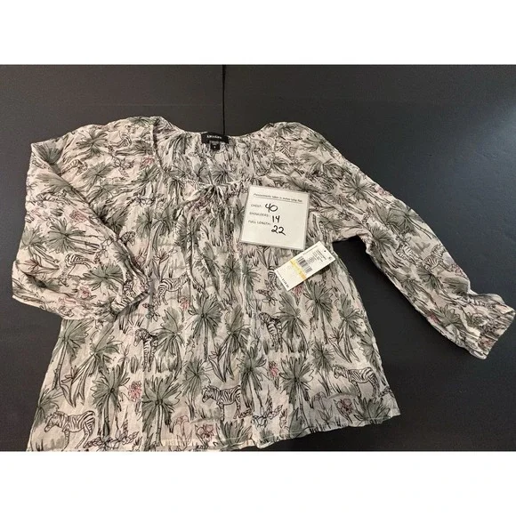 Karen Kane Women's Peasant Blouse Garden Party Size Small - Picture 4 of 8